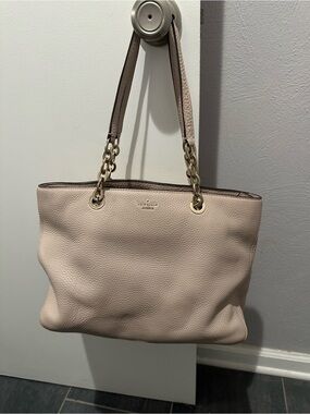 Kate Spade Cream Large Zip Shoulder Bag